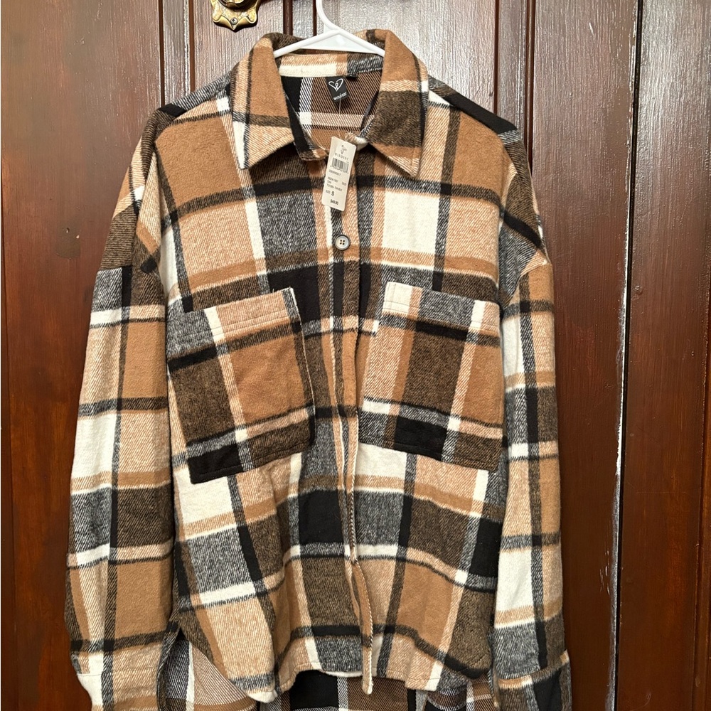 Windsor Brown Plaid Button Down Shirt